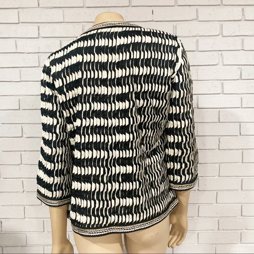Chico’s Travelers Pleated Open Front Blazer - Picture 7 of 11